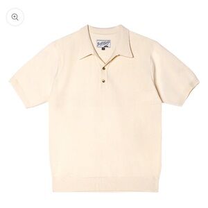 Bogey Boys - Woven Polo Cream size Large
